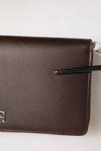 Dolce & Gabbana Brown Calfskin Leather Logo Zip Around Continental Wallet