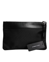 Dolce & Gabbana Multicolor Leopard Print Jacquard Logo Plaque Pouch Bag