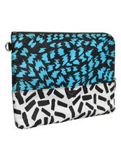 Dolce & Gabbana Multicolor Printed Nylon Logo Plaque Men Clutch Pouch Bag