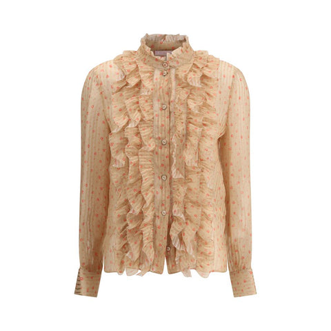 Kristina Ti Rouches silk Blouse