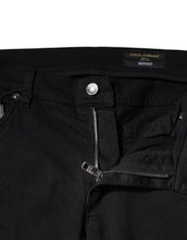 Dolce & Gabbana Black Tattered White Lining Skinny Denim Jeans