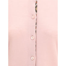 Burberry Check collar wool Cardigan