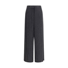 Giorgio Armani Wide-leg silk Pants with strass