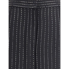 Giorgio Armani Wide-leg silk Pants with strass