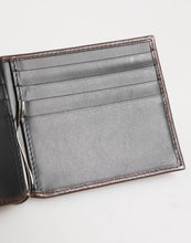 Dolce & Gabbana Brown Leather DG Logo Engrave Bifold Card Holder Wallet
