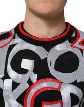 Dolce & Gabbana Multicolor Logo Monogram Crew Neck Sweater