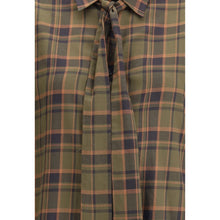 Saint Laurent Cassandre check lavallière Shirt