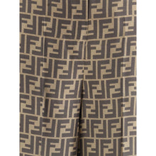 Fendi Monogram pattern silk Pants