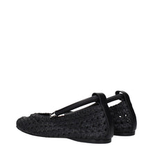 Max Mara Black Leather Ballet Flats