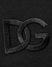 Dolce & Gabbana Black Cotton Embroidered DG Logo Pocket T-shirt