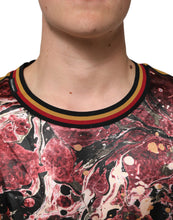 Dolce & Gabbana Multicolor Polyester Marble Print Oversize T-shirt