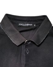 Dolce & Gabbana Gray Cotton Crown Collared Men Polo T-shirt