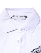 Dolce & Gabbana White Cotton DG Heart Logo Embroider T-shirt