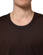 Dolce & Gabbana Brown Cotton Sleeveless Underwear Men Tank Top