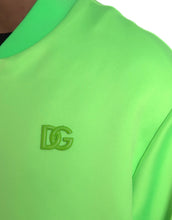 Dolce & Gabbana Neon Green Polyester Long Sleeves Men Bomber Jacket