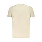 Tommy Hilfiger Beige Cotton Men T-Shirt