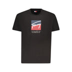 Tommy Hilfiger Black Cotton Men T-Shirt