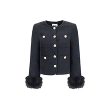 Self-Portrait Fur cuffed Jacket