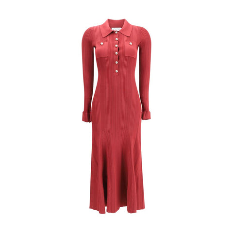 Self-Portrait Ribbed knit midi Dress