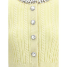 Self-Portrait Short alpaca Cardigan