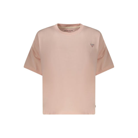 Guess Jeans Pink Cotton Women T-Shirt