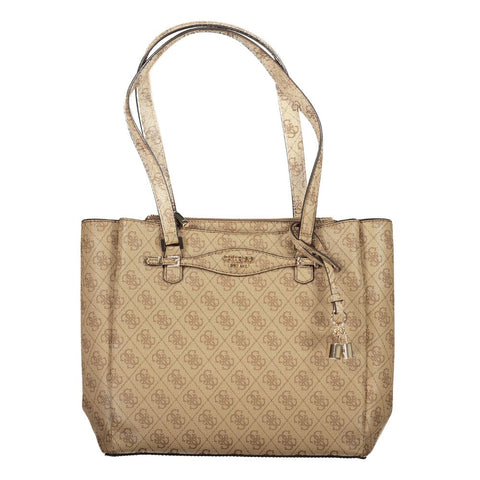 Beige Polyethylene Women Handbag Guess Jeans