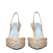 Valentino Garavani Beige Leather Stiletto Heels Sandals