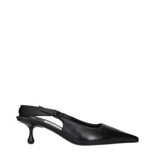 Jimmy Choo Black Leather Flat Sandals