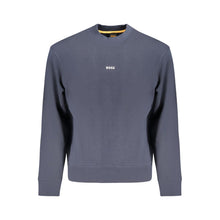 Hugo Boss Blue Cotton Men Sweater