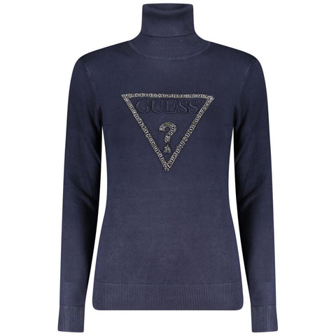 Blue Viscose Women Sweater Guess Jeans