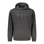 Tommy Hilfiger Black Cotton Men Hoodie
