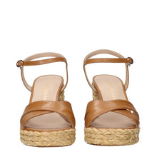Stuart Weitzman Brown Leather Platforms