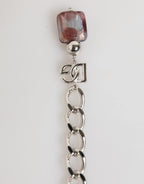 Dolce & Gabbana Multicolor Murano Glass Beads Brass Zamak Necklace