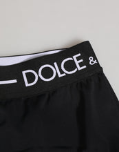 Dolce & Gabbana Black Nylon Logo Waistband Shorts Underwear