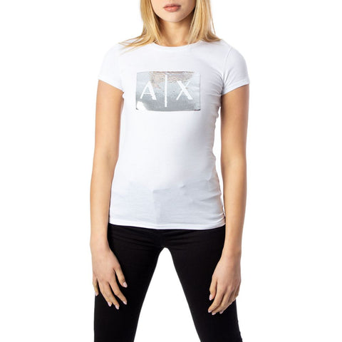 White Cotton T-Shirt Armani Exchange