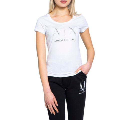 White Cotton T-Shirt Armani Exchange