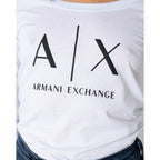 Armani Exchange White Cotton Long Sleeve T-Shirt