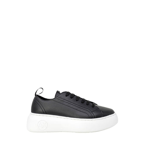 Black Artificial Leather Sneaker Armani Exchange