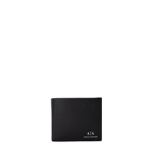 Black Leather Wallet Armani Exchange
