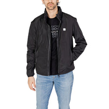 Black Polyester Jackets & Coat Armani Exchange