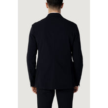 Blue Cotton Blazer Armani Exchange