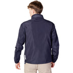 Armani Exchange Blue Polyester Shell Jacket
