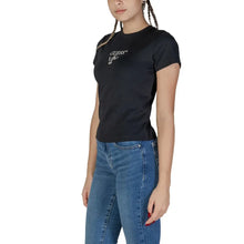 Black Cotton T-Shirt Guess Active
