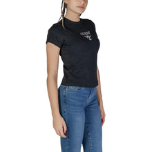 Black Cotton T-Shirt Guess Active