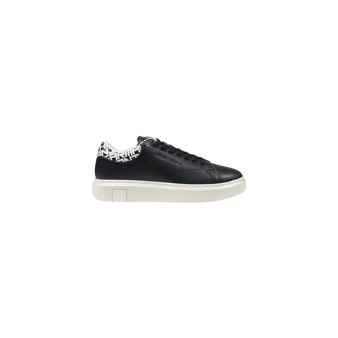 Black And White Leather Sneaker Armani Exchange