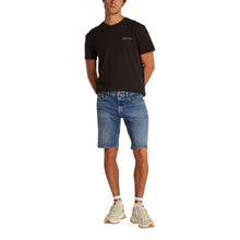 Blue Recycled Cotton Bermuda Tommy Hilfiger Jeans