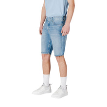 Blue Cotton Bermuda Calvin Klein Jeans