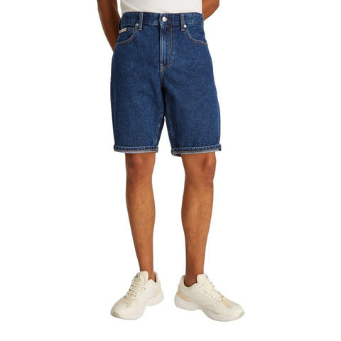 Blue Cotton Bermuda Calvin Klein Jeans