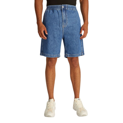 Blue Cotton Bermuda Calvin Klein Jeans