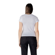 White Cotton T-Shirt Guess Active
